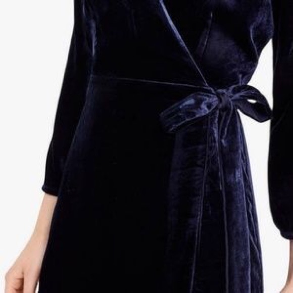 j crew blue velvet dress Lennox Dress In Velvet – Halston